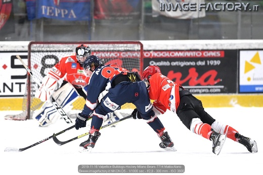 2019-11-16 Valpellice Bulldogs-Hockey Milano Bears 7714 Mattia Alario